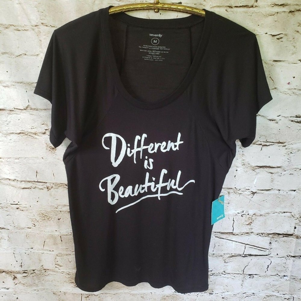 Sevenly Womens graphics‎ T Different is Beautiful M